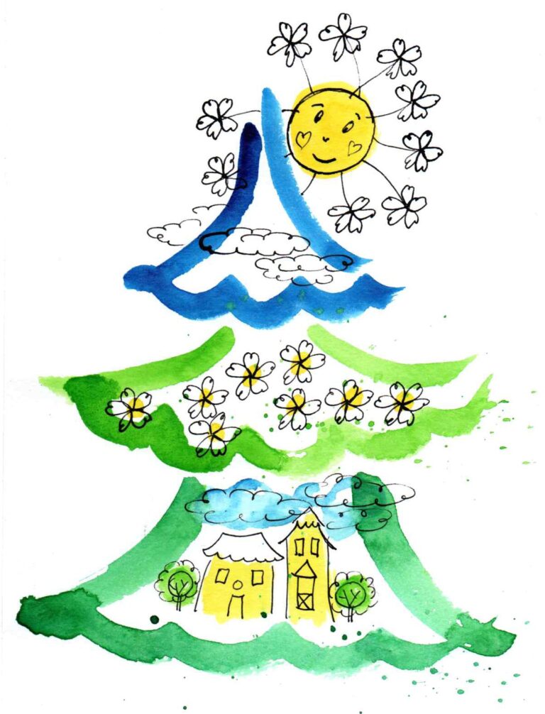 Vánoční strom - ilustrace